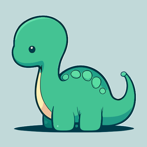 Friendly dinosaur